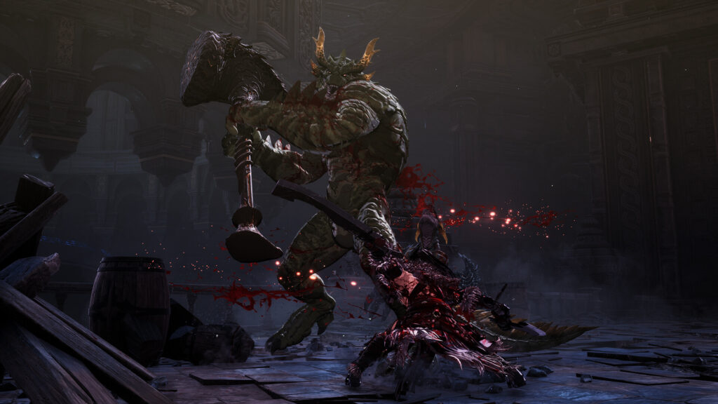 Scène cinématique mettant en avant les graphismes réalistes et la tension dramatique du jeu.