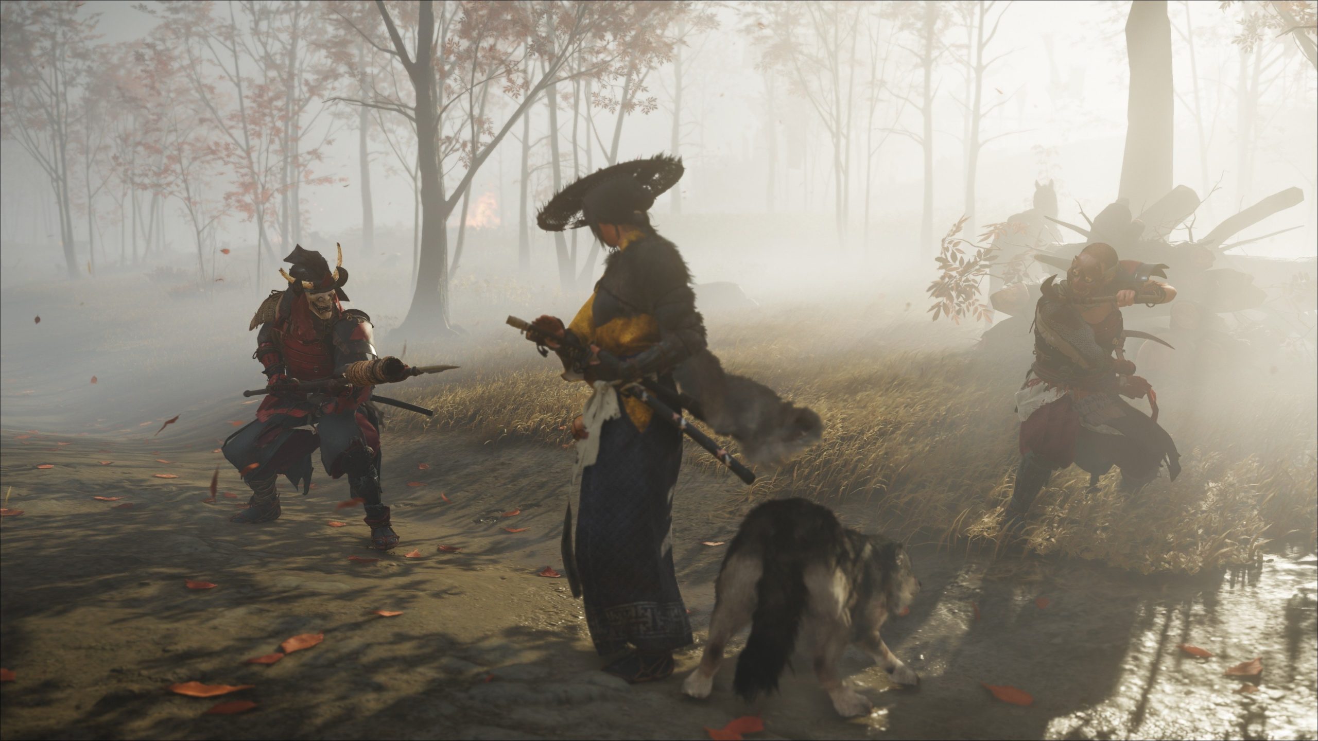 Ghost of Yōtei exploration d’une forêt de bambou embrumée