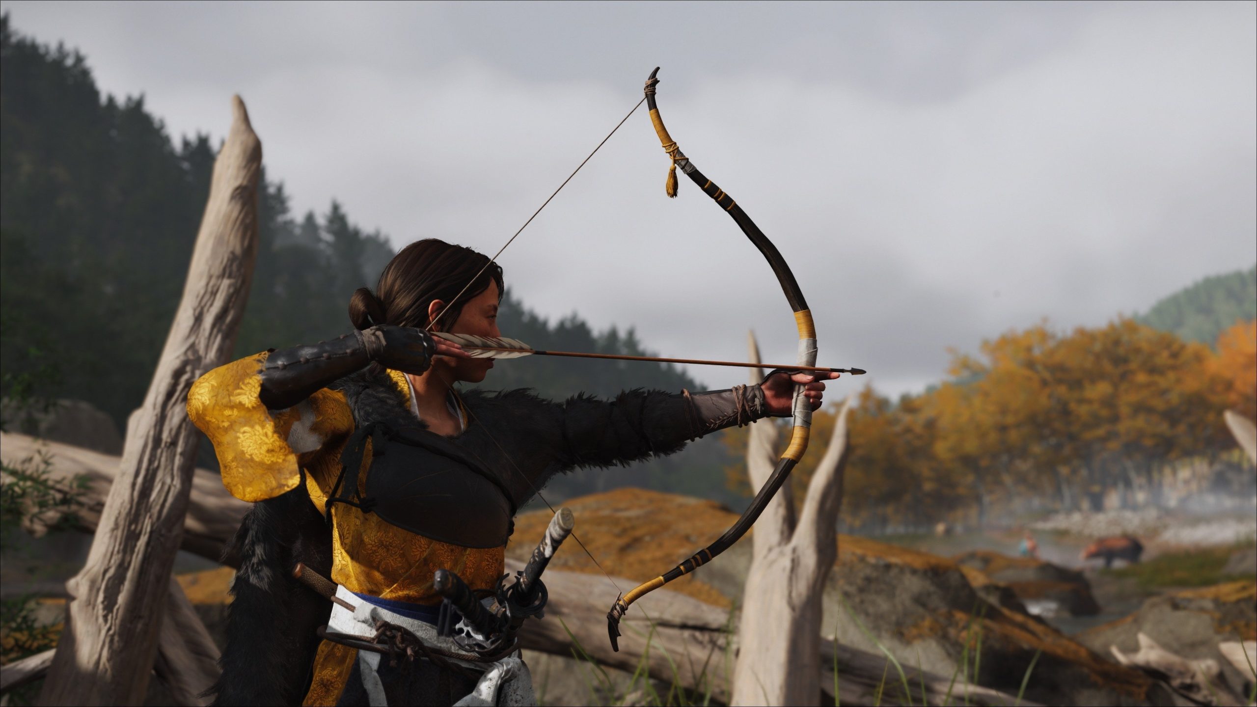 Ghost of Yōtei infiltration dans un sanctuaire abandonné