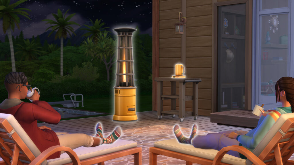 Scène de gameplay avec des pièges et des trésors cachés dans The Sims 4 Adventure Awaits