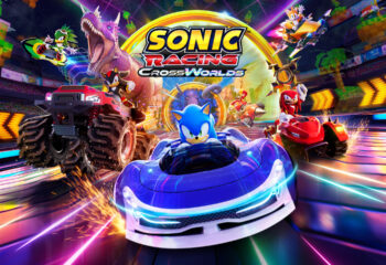 Sonic Racing CrossWorlds – Image principale avec Sonic en pleine course