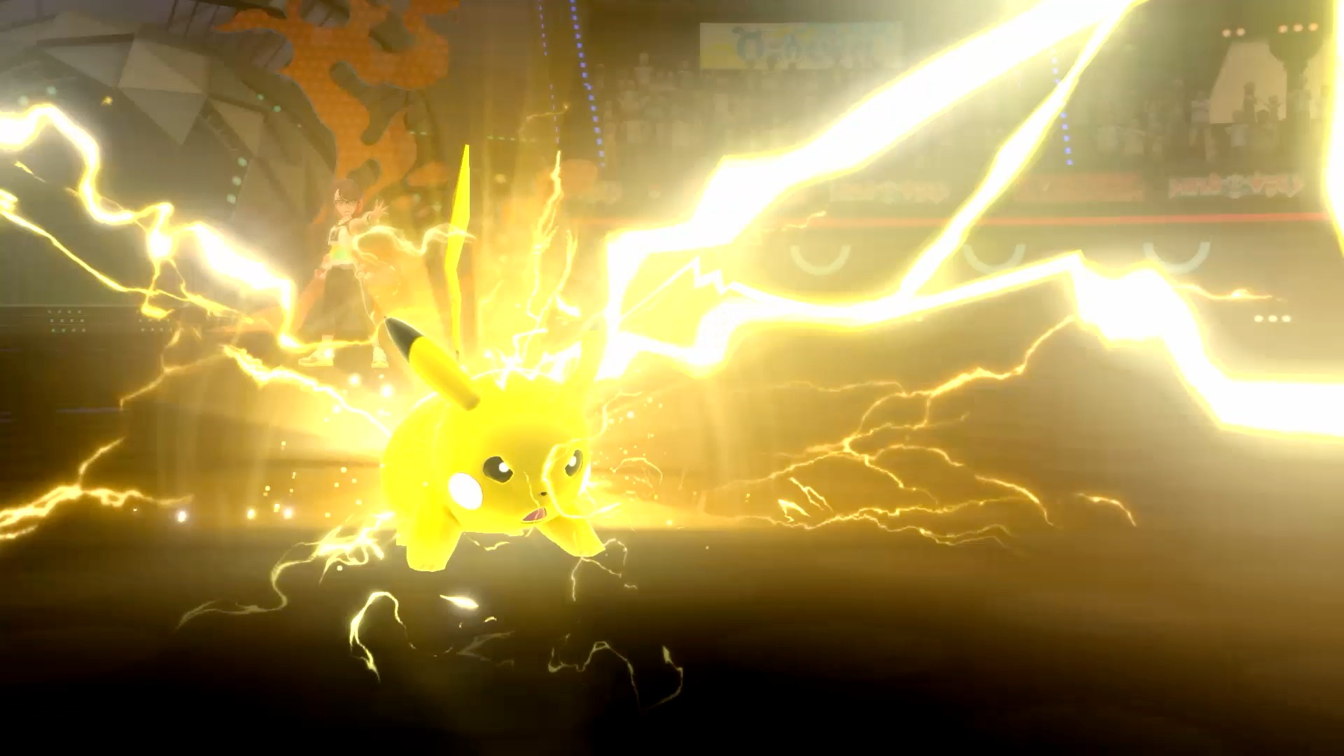 Un combat intense entre un Dracaufeu et un Pokémon inédit dans un stade